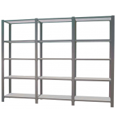 Regal OFFICLICK 8425437108952 anthrazit, silber 270,0 x 40,0 x 210,0 cm