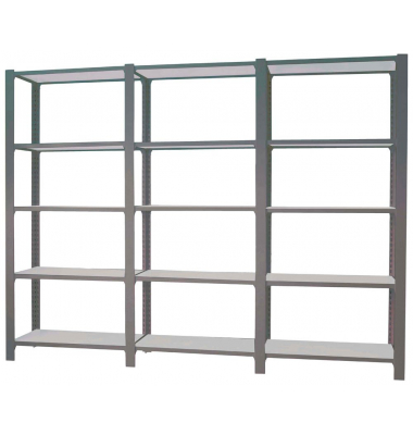 Regal OFFICLICK 8425437108952 anthrazit, silber 270,0 x 40,0 x 210,0 cm
