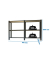Regal OFFICLICK 8425437108976 anthrazit, weiß 180,0 x 30,0 x 100,0 cm