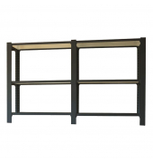 Regal OFFICLICK 8425437109034 anthrazit, weiß 180,0 x 40,0 x 100,0 cm