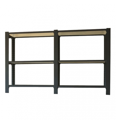 Regal OFFICLICK 8425437109034 anthrazit, weiß 180,0 x 40,0 x 100,0 cm