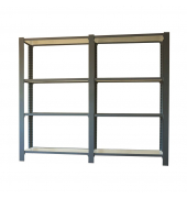 Regal OFFICLICK 8425437109157 anthrazit, weiß 180,0 x 40,0 x 150,0 cm