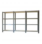 Regal OFFICLICK 8425437109188 anthrazit, weiß 270,0 x 40,0 x 150,0 cm