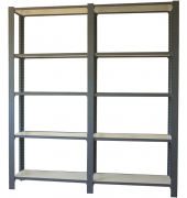 Regal OFFICLICK 8425437109270 anthrazit, weiß 180,0 x 40,0 x 210,0 cm