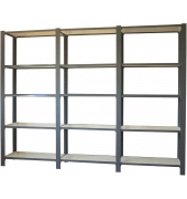 Regal OFFICLICK 8425437109300 anthrazit, weiß 270,0 x 40,0 x 210,0 cm