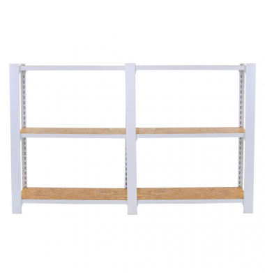 Regal OFFICLICK 8425437127274 weiß, braun 160,0 x 30,0 x 100,0 cm Regal OFFICLICK 8425437127274 weiß, braun 160,0 x 30,0 x 100,0 cm