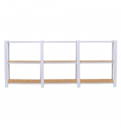 Regal OFFICLICK 8425437127281 weiß, braun 240,0 x 30,0 x 100,0 cm