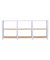 Regal OFFICLICK 8425437127281 weiß, braun 240,0 x 30,0 x 100,0 cm