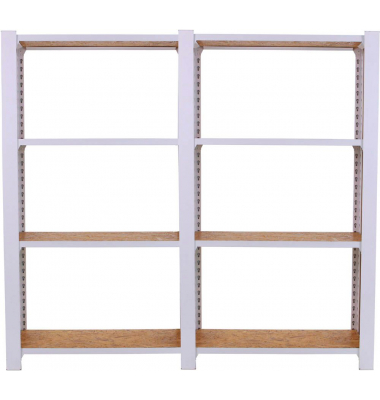 Regal OFFICLICK 8425437127397 weiß, braun 160,0 x 30,0 x 150,0 cm Regal OFFICLICK 8425437127397 weiß, braun 160,0 x 30,0 x 150,0 cm