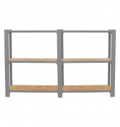 Regal OFFICLICK 8425437127489 grau, braun 160,0 x 30,0 x 100,0 cm