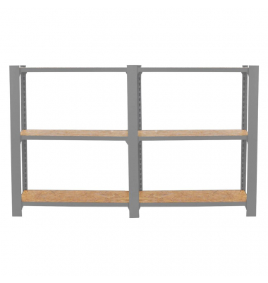 Regal OFFICLICK 8425437127489 grau, braun 160,0 x 30,0 x 100,0 cm Regal OFFICLICK 8425437127489 grau, braun 160,0 x 30,0 x 100,0 cm