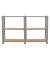 Regal OFFICLICK 8425437127489 grau, braun 160,0 x 30,0 x 100,0 cm