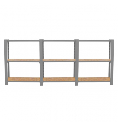 Regal OFFICLICK 8425437127496 grau, braun 240,0 x 30,0 x 100,0 cm Regal OFFICLICK 8425437127496 grau, braun 240,0 x 30,0 x 100,0 cm
