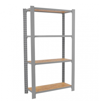 Regal OFFICLICK 8425437127502 grau, braun 80,0 x 30,0 x 150,0 cm Regal OFFICLICK 8425437127502 grau, braun 80,0 x 30,0 x 150,0 cm