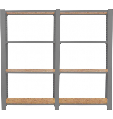 Regal OFFICLICK 8425437127519 grau, braun 160,0 x 30,0 x 150,0 cm Regal OFFICLICK 8425437127519 grau, braun 160,0 x 30,0 x 150,0 cm