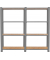 Regal OFFICLICK 8425437127519 grau, braun 160,0 x 30,0 x 150,0 cm
