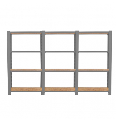 Regal OFFICLICK 8425437127526 grau, braun 240,0 x 30,0 x 150,0 cm Regal OFFICLICK 8425437127526 grau, braun 240,0 x 30,0 x 150,0 cm