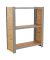 Regal OFFICLICK 8425437127564 grau, braun 80,0 x 30,0 x 100,0 cm