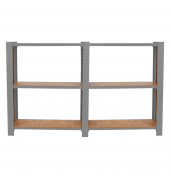 Regal OFFICLICK 8425437127571 grau, braun 160,0 x 30,0 x 100,0 cm