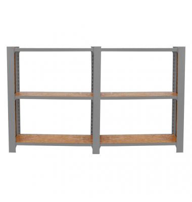 Regal OFFICLICK 8425437127571 grau, braun 160,0 x 30,0 x 100,0 cm Regal OFFICLICK 8425437127571 grau, braun 160,0 x 30,0 x 100,0 cm
