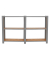 Regal OFFICLICK 8425437127571 grau, braun 160,0 x 30,0 x 100,0 cm