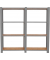 Regal OFFICLICK 8425437127601 grau, braun 160,0 x 30,0 x 150,0 cm
