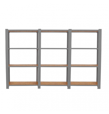 Regal OFFICLICK 8425437127618 grau, braun 240,0 x 30,0 x 150,0 cm