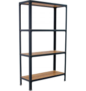 Regal SIMONHOME CLICK MINI 8425437127847 anthrazit, braun 80,0 x 30,0 x 160,0 cm