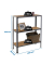 Regal SIMONHOME CLICK PLUS 8425437128851 grau, braun 100,0 x 30,0 x 90,0 cm