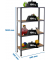 Regal SIMONHOME CLICK MINI 8425437128882 grau, braun 80,0 x 30,0 x 160,0 cm