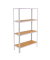 Regal SIMONHOME CLICK MINI 8425437128899 weiß, braun 80,0 x 30,0 x 160,0 cm