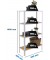 Regal SIMONHOME CLICK MINI 8425437128899 weiß, braun 80,0 x 30,0 x 160,0 cm