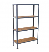Regal SIMONHOME CLICK PLUS 8425437128912 grau, braun 100,0 x 30,0 x 160,0 cm