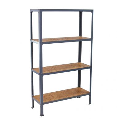 Regal SIMONHOME CLICK PLUS 8425437128912 grau, braun 100,0 x 30,0 x 160,0 cm
