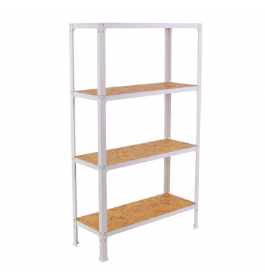 Regal SIMONHOME CLICK PLUS 8425437128929 weiß, braun 100,0 x 30,0 x 160,0 cm