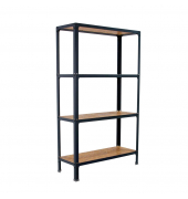 Regal SIMONHOME CLICK PLUS 8425437128936 anthrazit, braun 100,0 x 30,0 x 160,0 cm