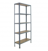 Regal SIMONHOME CLICK MINI 8425437137013 grau, eiche 80,0 x 30,0 x 180,0 cm