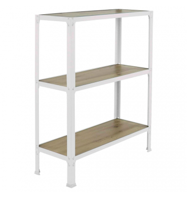 Regal SIMONHOME CLICK MINI 8425437137020 weiß, eiche 80,0 x 30,0 x 90,0 cm