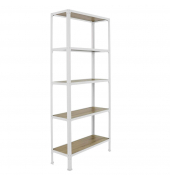 Regal SIMONHOME CLICK MINI 8425437137044 weiß, eiche 80,0 x 30,0 x 180,0 cm
