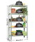 Schwerlastregal MADERCLICK 8435104912607 grau 90,0 x 50,0 x 180,0 cm