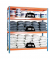 Schwerlastregal SIMONFORTE CHIPBOARD 8435104921609 blau, orange 180,0 x 45,0 x 200,0 cm