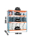 Schwerlastregal SIMONFORTE CHIPBOARD 8435104921616 blau, orange 180,0 x 60,0 x 200,0 cm