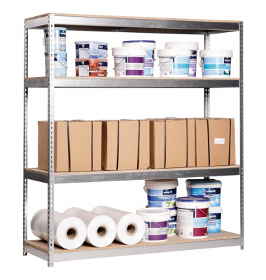 Schwerlastregal SIMONFORTE CHIPBOARD 8435104922521 silber 180,0 x 45,0 x 200,0 cm