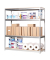 Schwerlastregal SIMONFORTE CHIPBOARD 8435104925140 silber 150,0 x 45,0 x 200,0 cm