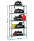 Schwerlastregal MADERCLICK MINI 8435104937235 grau 80,0 x 30,0 x 180,0 cm