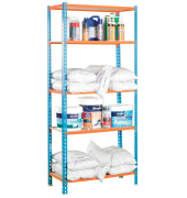 Schwerlastregal MADERCLICK MINI 8435104937259 blau, orange 80,0 x 30,0 x 180,0 cm