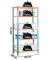 Schwerlastregal MADERCLICK MINI 8435104937259 blau, orange 80,0 x 30,0 x 180,0 cm