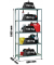 Schwerlastregal MADERCLICK MINI 8435104937273 grau 80,0 x 40,0 x 180,0 cm