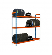 Reifenregal AUTOFORTE 8435104947449 blau, orange 150,0 x 45,0 x 200,0 cm