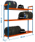 Reifenregal AUTOFORTE 8435104947449 blau, orange 150,0 x 45,0 x 200,0 cm